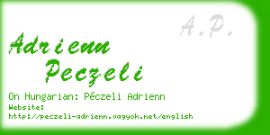 adrienn peczeli business card
