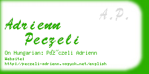 adrienn peczeli business card